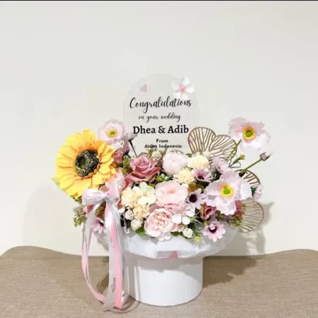 Bloom Box Akrilik Ucapan Wedding Dairi